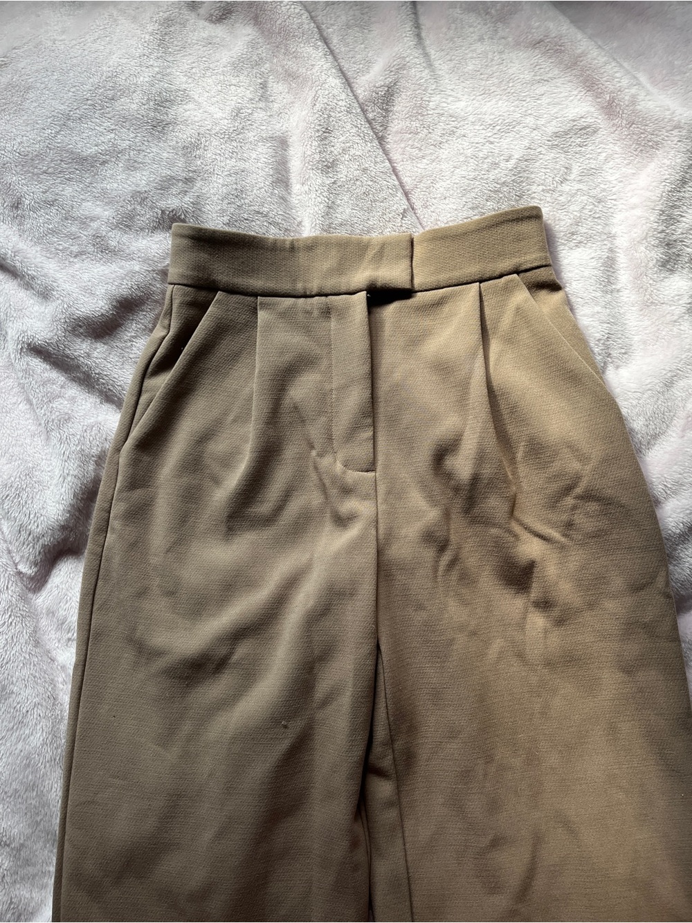 oak and fort wide leg dress pants